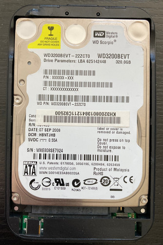 WD Western Digital WD3200BEVT-22ZCTO /  320 GB /  2,5"  /  SATA Festplatte HDD