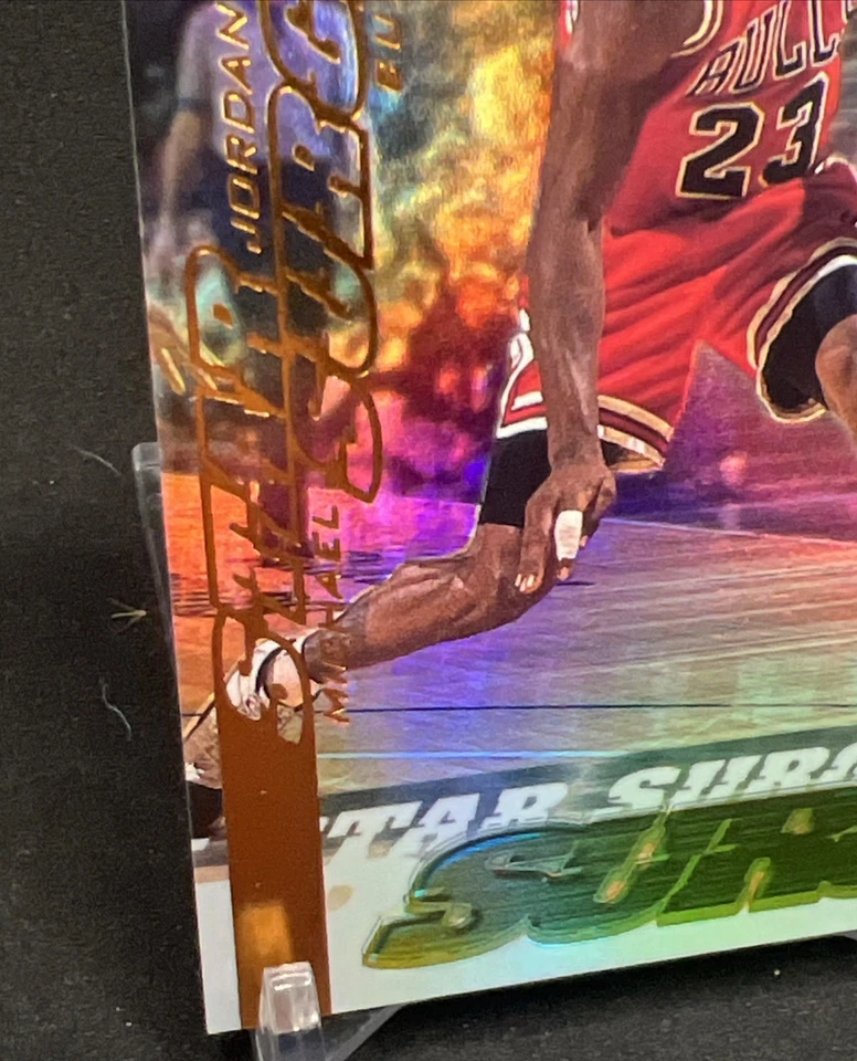 1999-00 Upper Deck Star Surge Michael Jordan #S1 HOF Bulls 90s NBA Insert Rare - Image 4 of 4