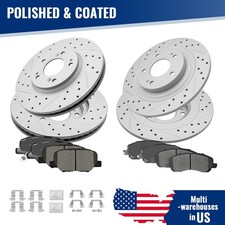 Front Rear Brake Disc Rotors Ceramic Pads For Mitsubishi Outlander Sport 2016-24