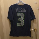Nike Seattle Seahawks Russell Wilson Super Bowl XLVIII Shirt XL Navy Blue NFL — photo 5