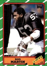 1986 Topps #71 Rod Martin