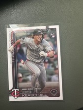 Luke Keaschall 2025 Topps Update Series Rookie Debut Card Us342 Twins 