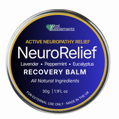 Active Neuropathy Relief Balm, schnell einziehende Schmerzunterstützung Nerven Hände, Füße 30g