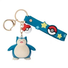 Official Snorlax Keychain Key Chain Bag Charm Factory Sealed New Toy Collectible
