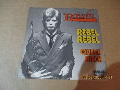 (178)  7'' Single - Vinyl - David Bowie   Rebel Rebel / Queen Bitch