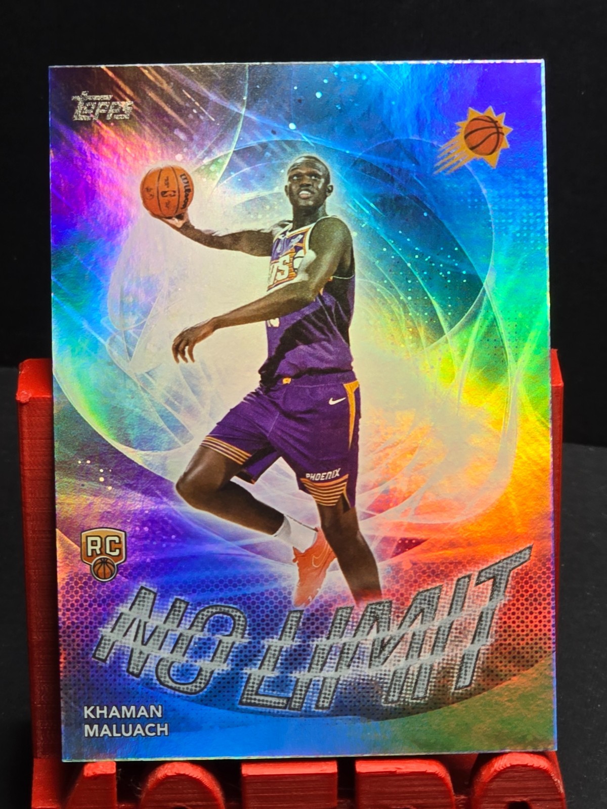 2025-26 Topps NBA Khaman Maluach #NL-10 Rainbow Foilboard No Limit Rookie SP