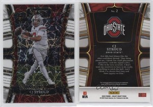 2023 Panini Select Draft Picks Concourse White Lazer Prizm CJ Stroud Rookie RC