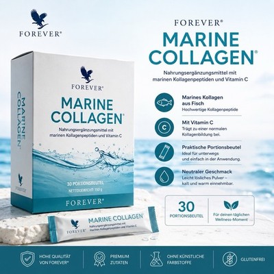 Forever Marine Collagen  30 Beutel Nahrungsergänzung Original Forever