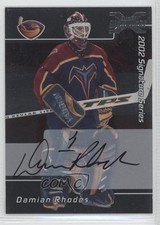 2002-03 ITG Be A Player Signature Series 2001-02 Buybacks Damian Rhodes Auto 0f2
