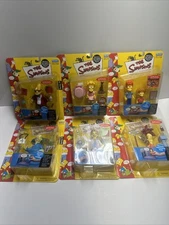 The Simpsons Set (6) Series 9 Figures Bob Rod Todd Lisa Stu Krusty Playmates