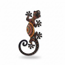 Gecko-Wanddeko bunt Gecko-Wanddekoration flach f&uuml;r Terrasse, Hausbesitzer