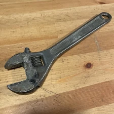 Utica Tools 10” Adjustable Wrench Drop Forged Steel Vintage USA