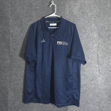Adidas Polo Shirt Mens Sz XL Navy FIU Florida International University Climalite