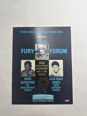 Vintage Original Julio Cesar Chavez vs Roger Mayweather Boxing Fight Program