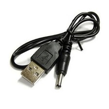 3X USB Type A To DC 3.5mm Barrel Connector Jack DC Power Cable Black 1.5M