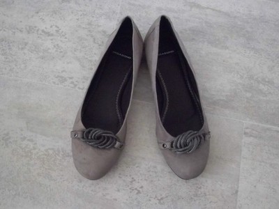 Damenpumps,Gr.38,kaki,Vagabond,mit Verzierung vorne Handmade, flach, bequem