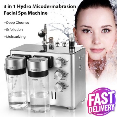 3 in 1 Hydro Dermabrasion Facial Beauty Machine for Skin Smoothing Refining Care