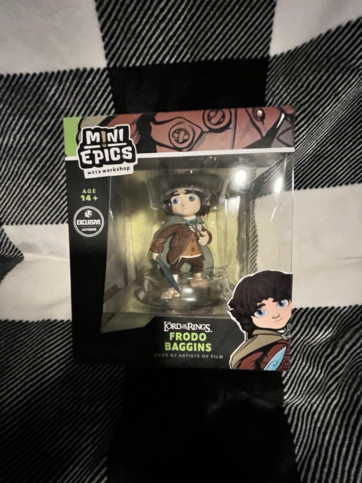 Mini Epics LOTR Frodo Baggins 4 Inch Figure Loot Crate Exclusive New
