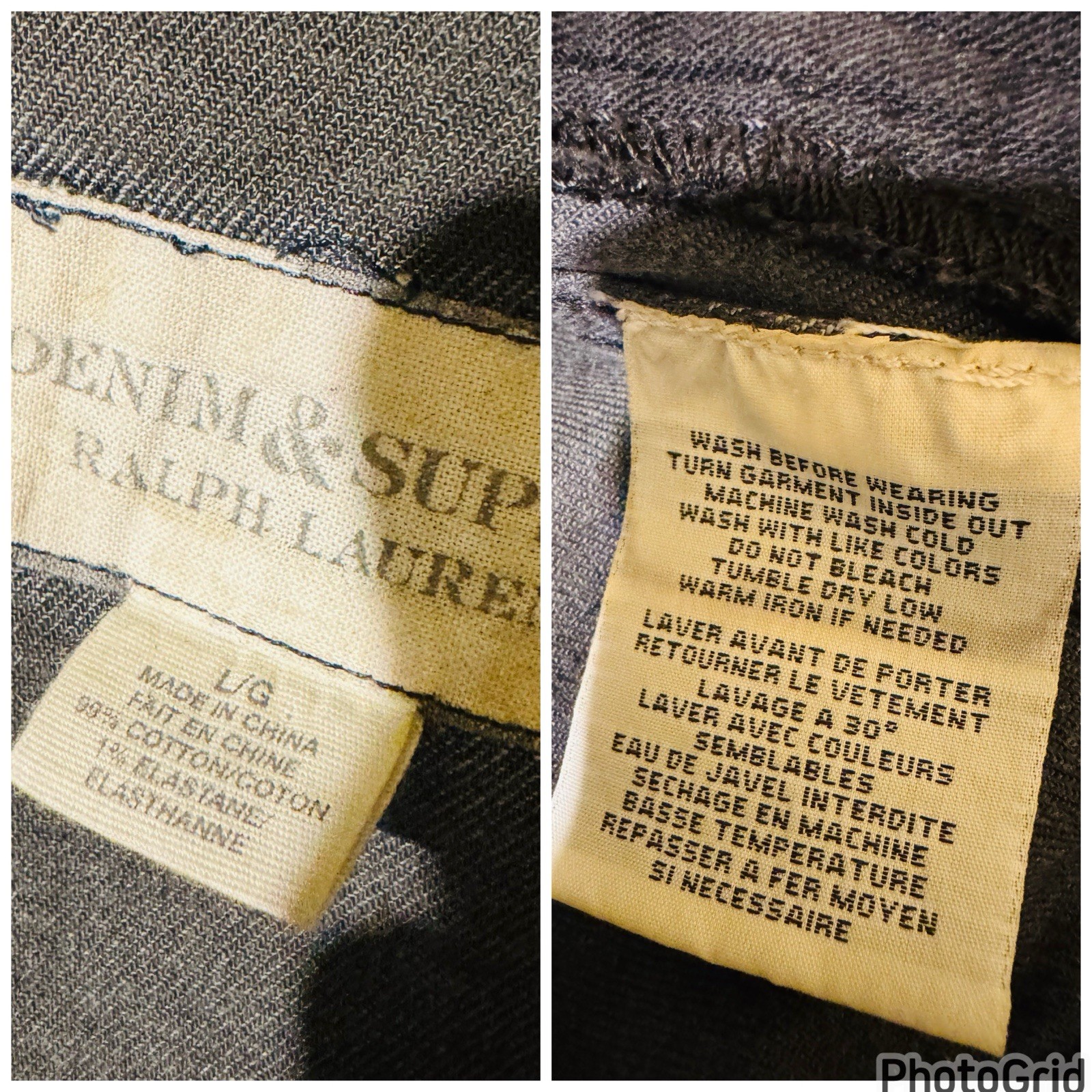Ralph Lauren Denim & Supply Flag Moto Jacket L RARE image 10