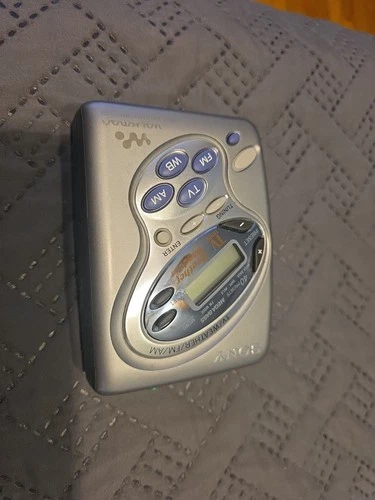 Vtg Sony Walkman WM-FX281 TV/Weather/FM/AM Radio Works Cassette Player Does Not