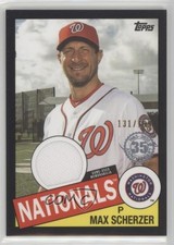 2020 Topps 1985 Topps Baseball Relics Black 131/199 Max Scherzer #85R-MS 0l7e