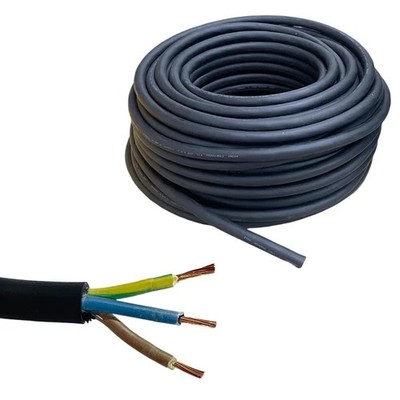 Kabel Gummileitung 3x2,5mm2 H07RN-F 450/750V schwarz Gummikabel Preis/1m