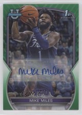 2022 Bowman U Chrome Prospect Green Refractor 18/99 Mike Miles Jr #88 Auto 1a07