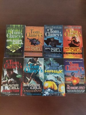 Tom Clancy's Splinter Cell Book Series 1-6 Plus Hawx & Net Force Paperbacks