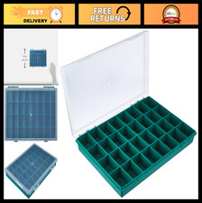 Organizer Case with Fixed Dividers, Adjustable Storage Solution for Tools & Craf