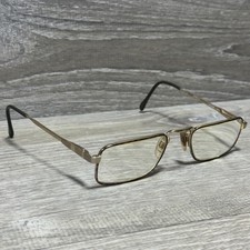 Luxottica Eyeglasses Frame Metal 52-21 140 Tortoise Rectangular Made in Italy