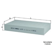 Innenraumfilter Pollenfilter für Mercedes M-Klasse W164 R-Klasse W251 | 2386056