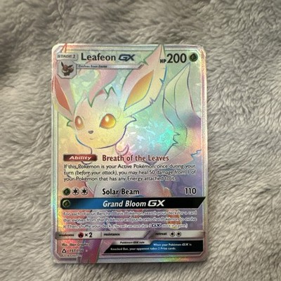 Pokémon Leafeon GX Full Art Holo Rare 157/156 200 HP 2018 TCG Card