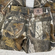 VTG Wrangler Boys 12 Regular Realtree Camo Pants Hunting Outdoor Double Knee
