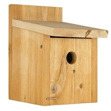Nature's Way Cedar Box Wren House with Clean-Out Door, Wild Bird House and Ou...