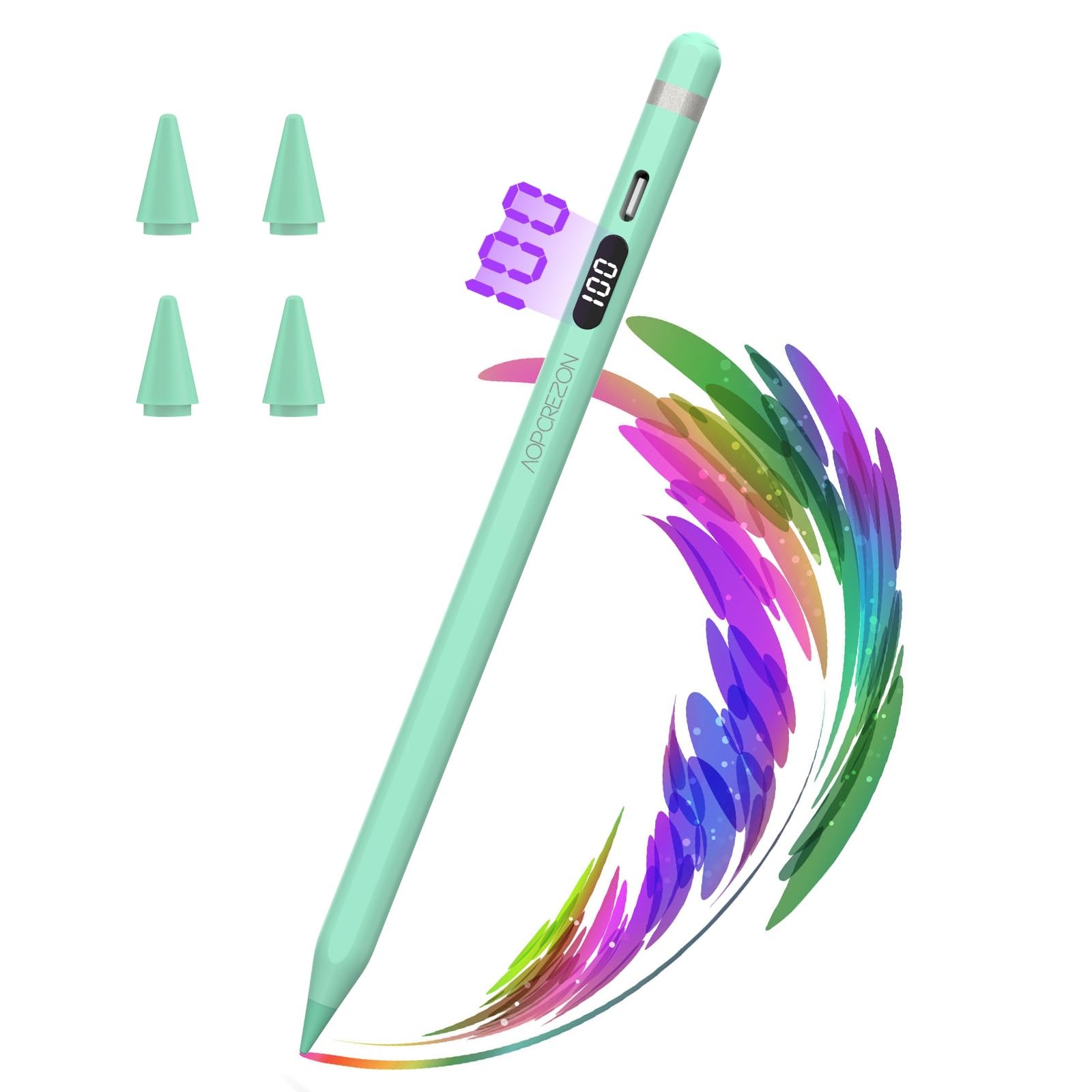 Stylus Pen for iPad 2018-2024 Fast Charge Compatible with 10th 9th Gen iPad Pencil