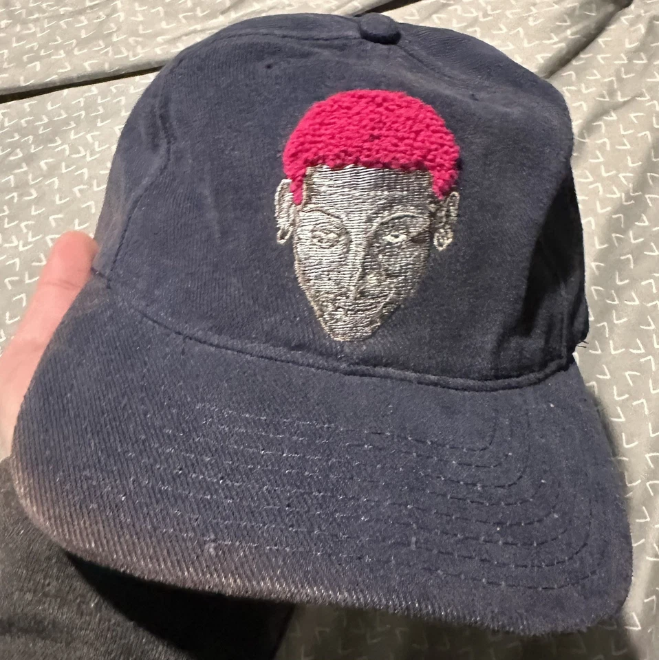 Vintage 1990s Nike Dennis Rodman Embroidered Hat Purple Deadstock - Image 2 of 4