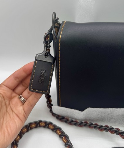 Bolso de Hombro Coach Dinky Cadena Negro Modelo NºDK20215 NUEVO CON ETIQUETAS - Imagen 5 de 22