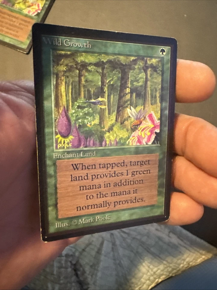 Magic The Gathering: Alpha Wild Growth MTG Alpha Nice Piece Vintage - Image 2 of 4