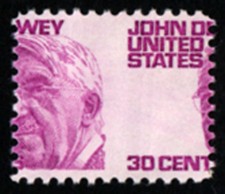 UNITED STATES USA - 1968 JOHN DEWEY SCOTT#1291 - MNH ERROR PERFORATION SHIFTED
