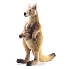 Hansa Kangaroo Plush,Other Stuffed Animals, Brown