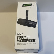 Shure MV7-K MV7 Dynamic Podcast Mic Black USB...