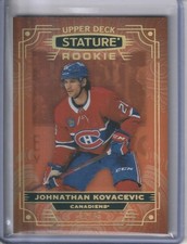 2022/23 UD STATURE JONATHAN KOVACEVIC ORANGE PARALLEL ROOKIE RC #188 #d/45