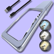 Rechargeable 6X LED Magnifying Glass for Reading Fine Print  Low Vision Seniors