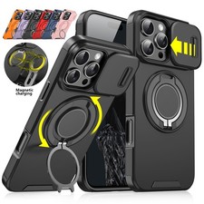 For iPhone 17 Pro Max 16 15 14 13 12 Rugged Magnetic Case W/Ring Camera Cover AU