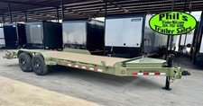IRON BULL NEW 20' EQUIPMENT TRAILER OPEN TRAILER UTILITY TRAILERS MEGA RAMP