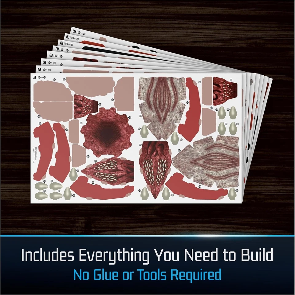 Kit Modelo 3D 4D Build, Stranger Things Demogorgon con Soporte, Stranger Things Co Foto 4 de 4