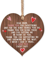 A Present for Mum | I Love You Mum Present Gifts | Best Mum Ever in the World | 