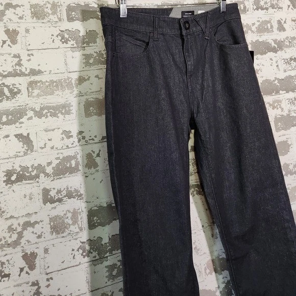 Volcom Solver Modern Straight Denim Jeans Men 29x32 Gray 16" Leg OPEN Streetwear - Image 3 of 4