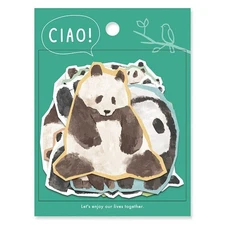 Ciao Panda Sticker Pack 10 Designs × 4 Sheets – MIND WAVE Journals