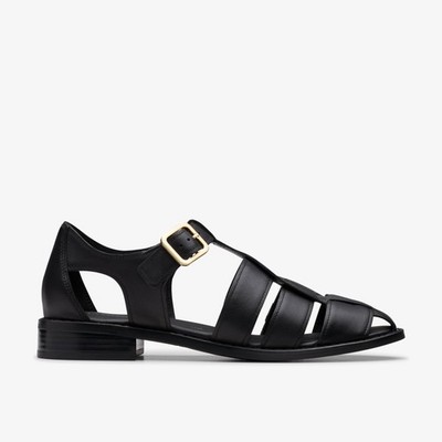 Hana Sun Black Leather